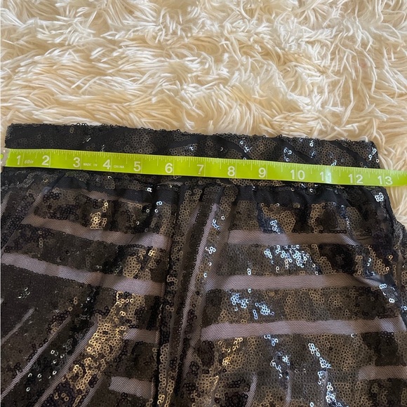 Black Sequined Dress Pants - Picture 6 of 8